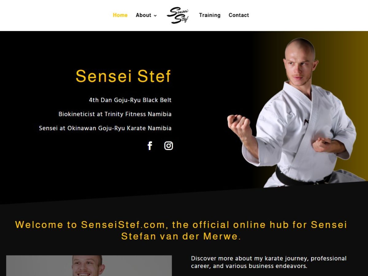 Sensei Stef Project Header